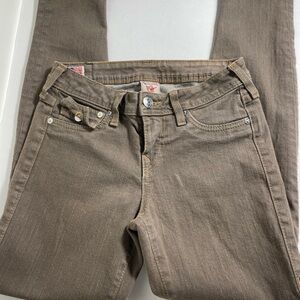 True religion Women's Tan Jeans size 26